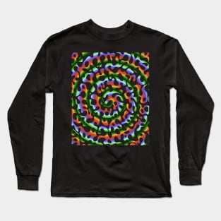 Psychedelic Black Camo Long Sleeve T-Shirt